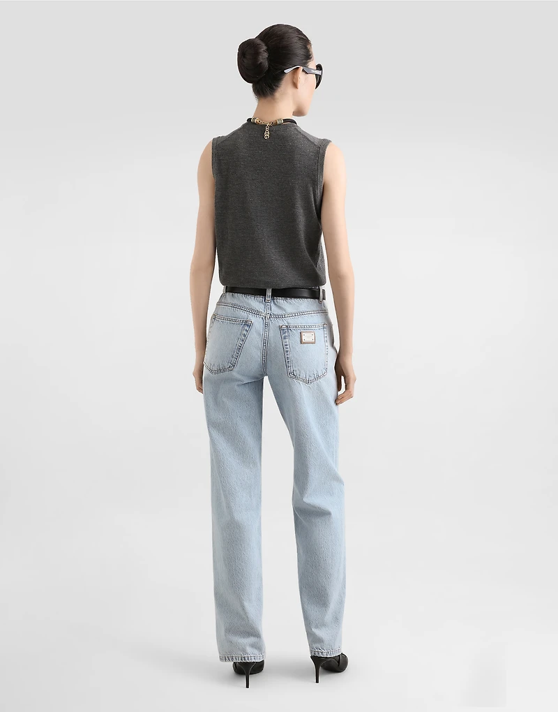 5-pocket denim trousers