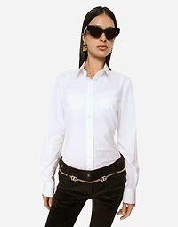 Stretch poplin shirt