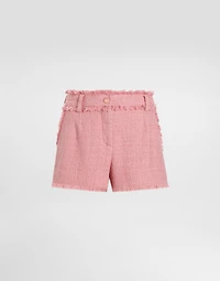 Raschel tweed shorts