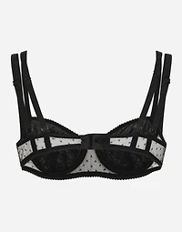 Lace balconette bra