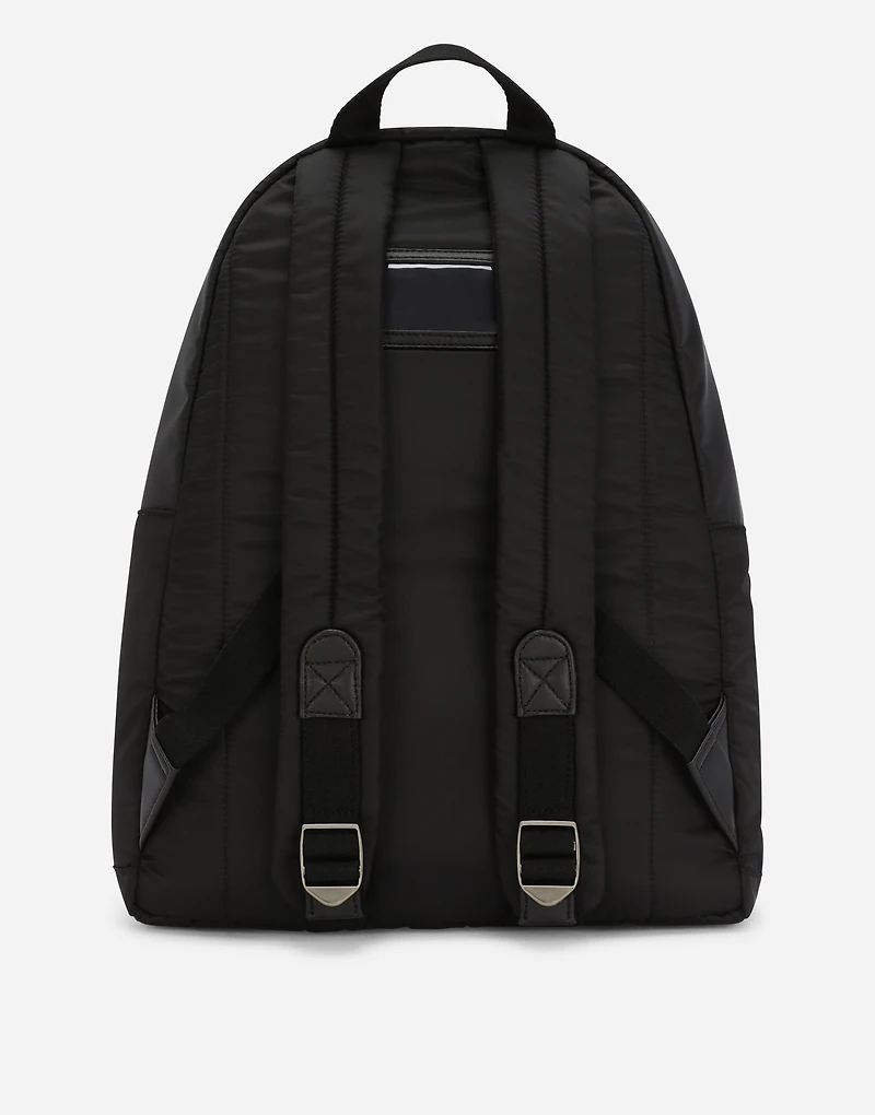 Nylon backpack with Dolce&Gabbana Milano print