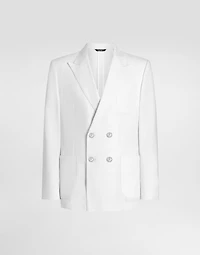 Portofino double-breasted linen jacket