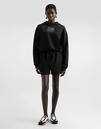 Cotton sweatshirt with DG embroidery