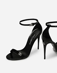 Patent leather sandals