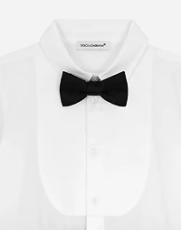 Jacquard and cotton tuxedo onesie