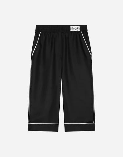 Silk twill vanity pants