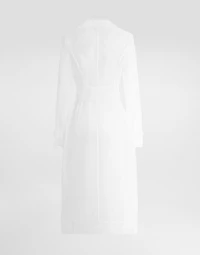 Technical organza trench coat