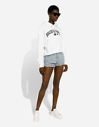 Cotton jersey hoodie