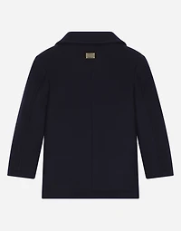 Double-breasted wool coat