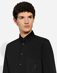 Cotton shirt with DG embroidery