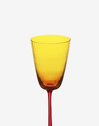 Hand-Blown Murano White Wine Glass