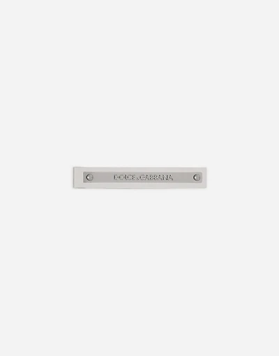 Tie clip with logo tag