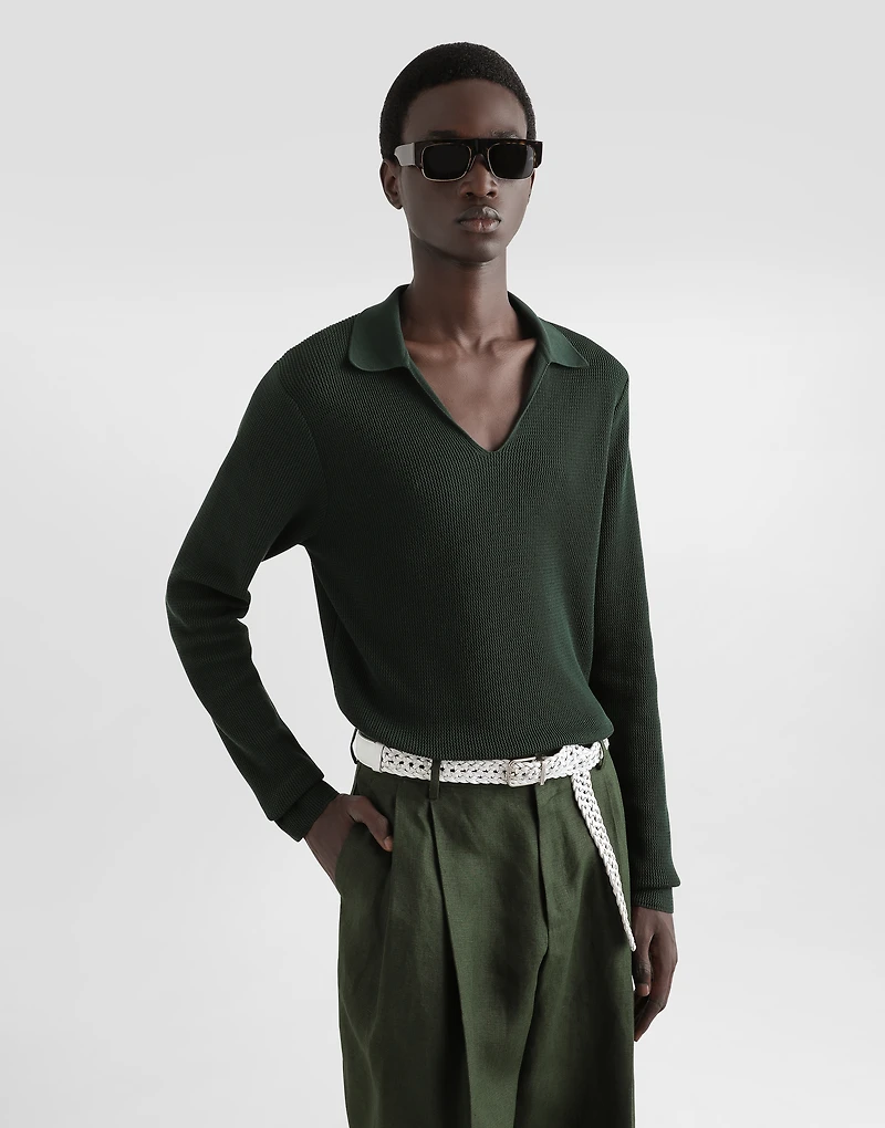 Cotton knit sweater