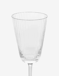 Hand-Blown Murano White Wine Glass