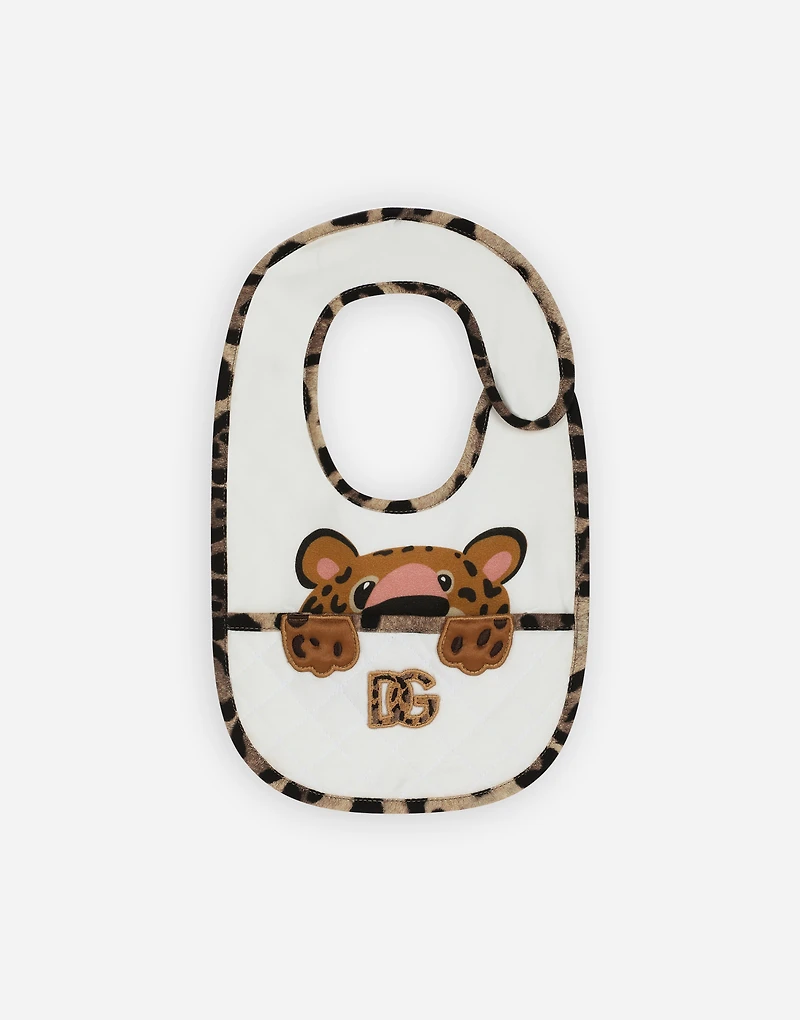 3-piece gift set in baby leopard-print jersey