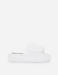 Terry Cotton Plateau Slippers