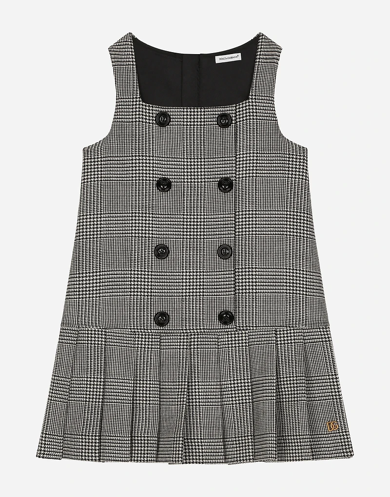 Wool glen plaid dress