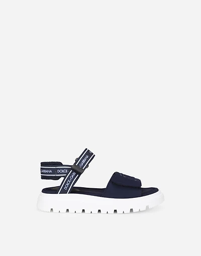 Technical fabric sandals with DG logo