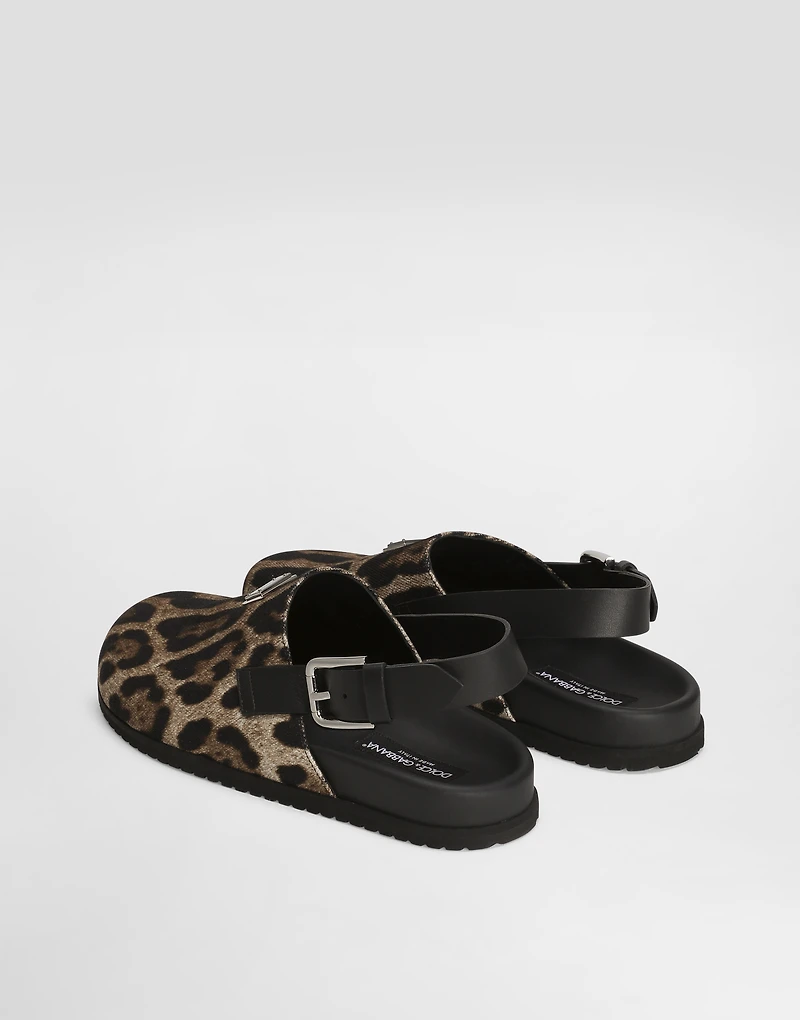 Canvas mules
