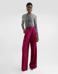 Woolen palazzo pants