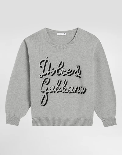 Wool sweater with embroidery