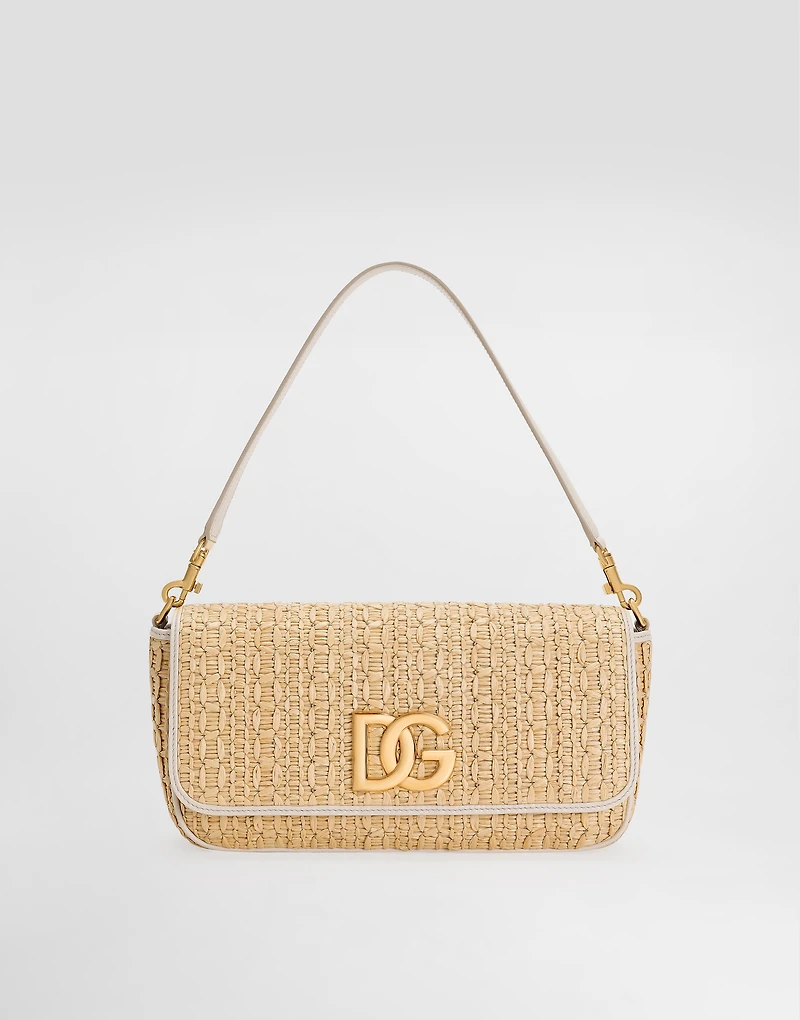 Rafia crochet shoulder bag