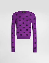 Wool and silk pullover