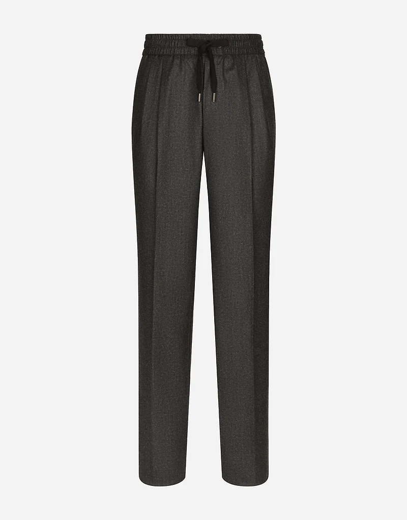 Flannel jogging pants