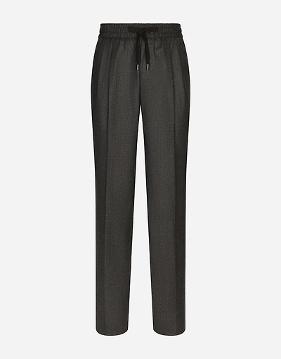 Flannel jogging pants