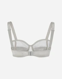 Foiled jersey balconette bra
