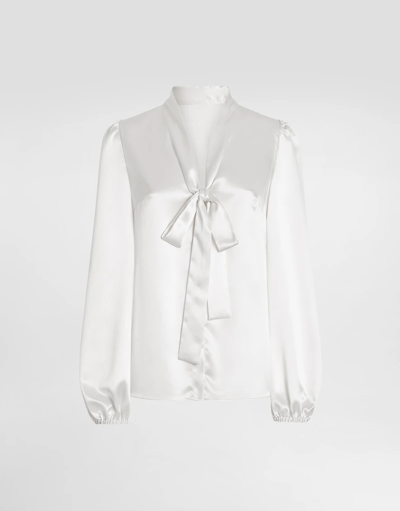 Silk satin shirt