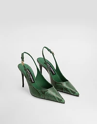 Python skin slingbacks