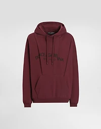 Cotton hoodie with logo
