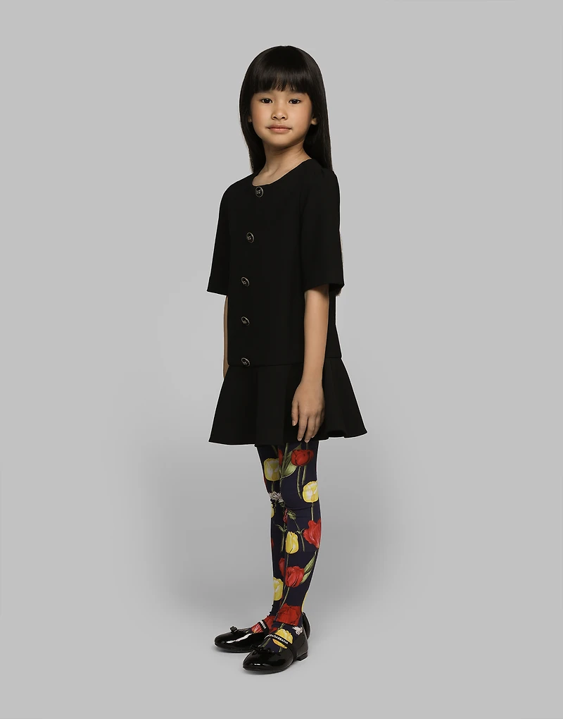 Cady dress with branded buttons