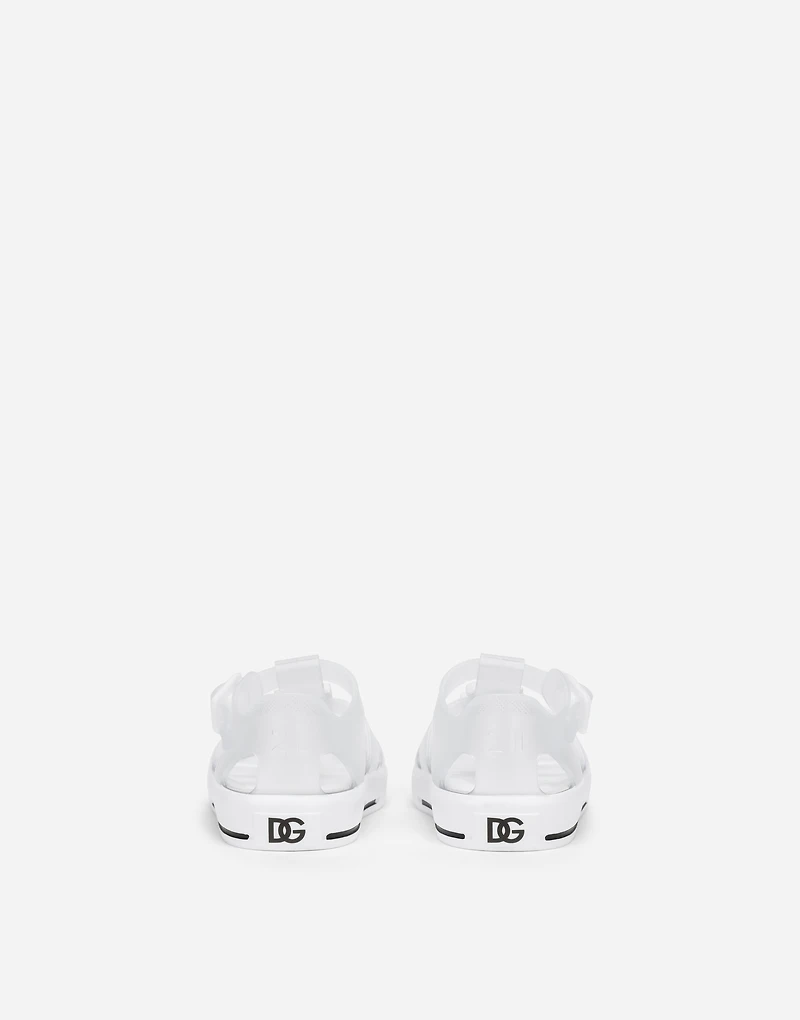 Rubber sandals with DG logo