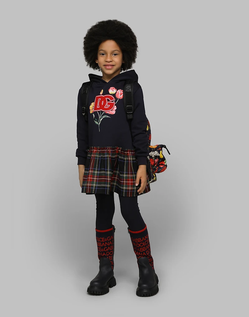Knit boots with Dolce&Gabbana logo