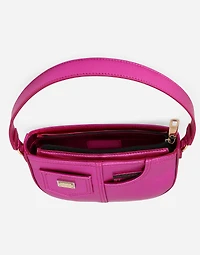 Foiled nappa leather shoulder bag