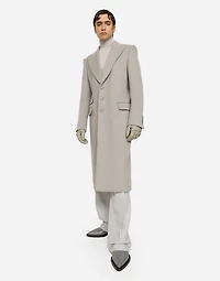 Single-breasted double cashmere coat
