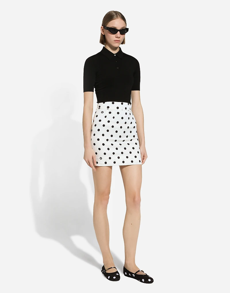 Viscose polo-shirt