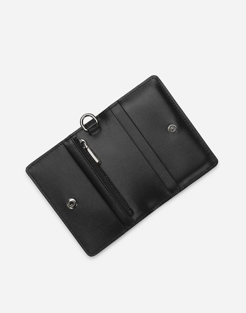 Coated jacquard card holder