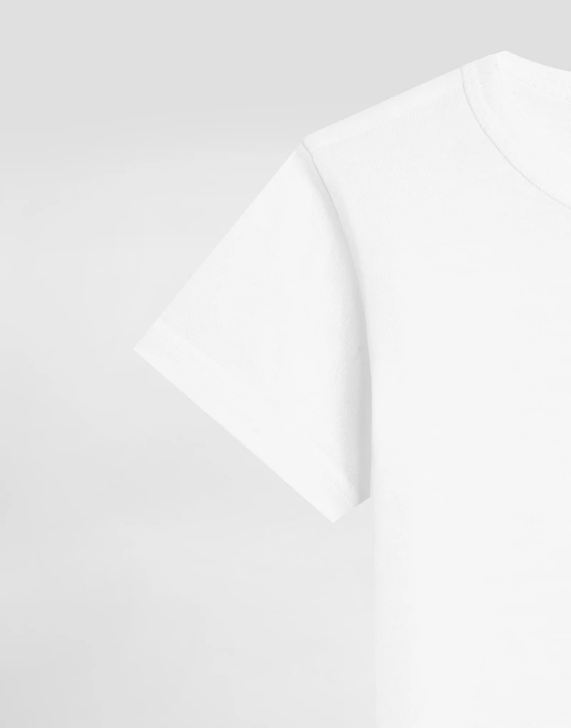 Jerseyt-shirt with logo plaque