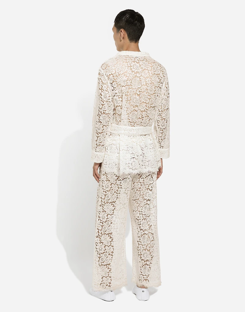 Tailored lace pants