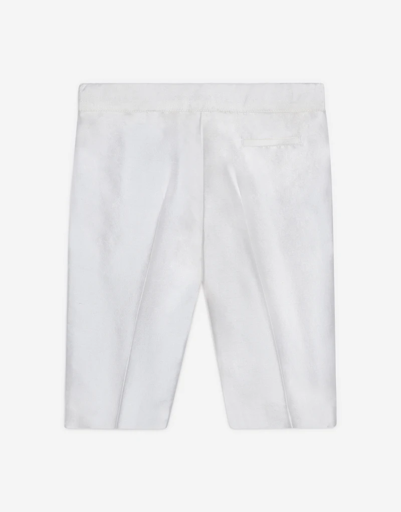 Silk shantung dress pants