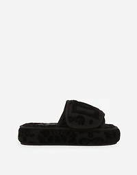 Terry Cotton Plateau Slippers