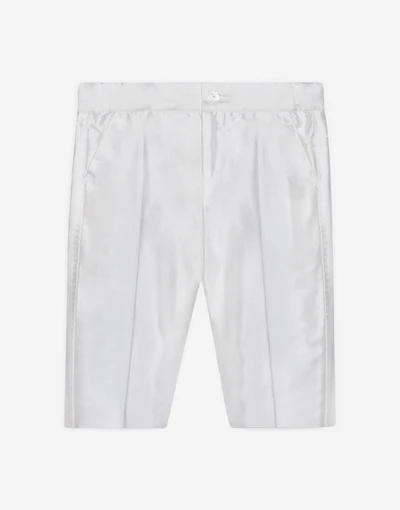 Silk shantung dress pants