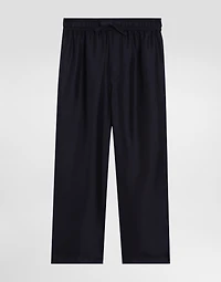 Twill trousers with DG embroidery