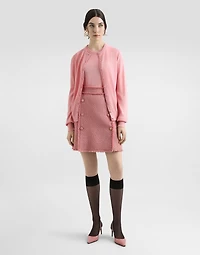 Cashmere tank top with inside-out seams