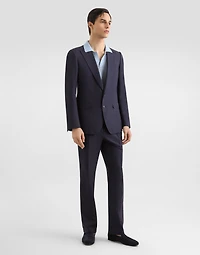 Single-breasted silk-blend gabardine taormina jacket