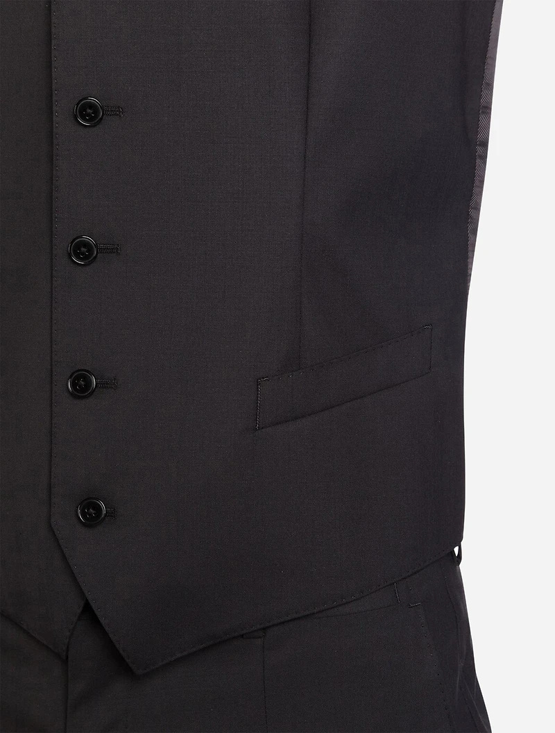 Five button vest wool