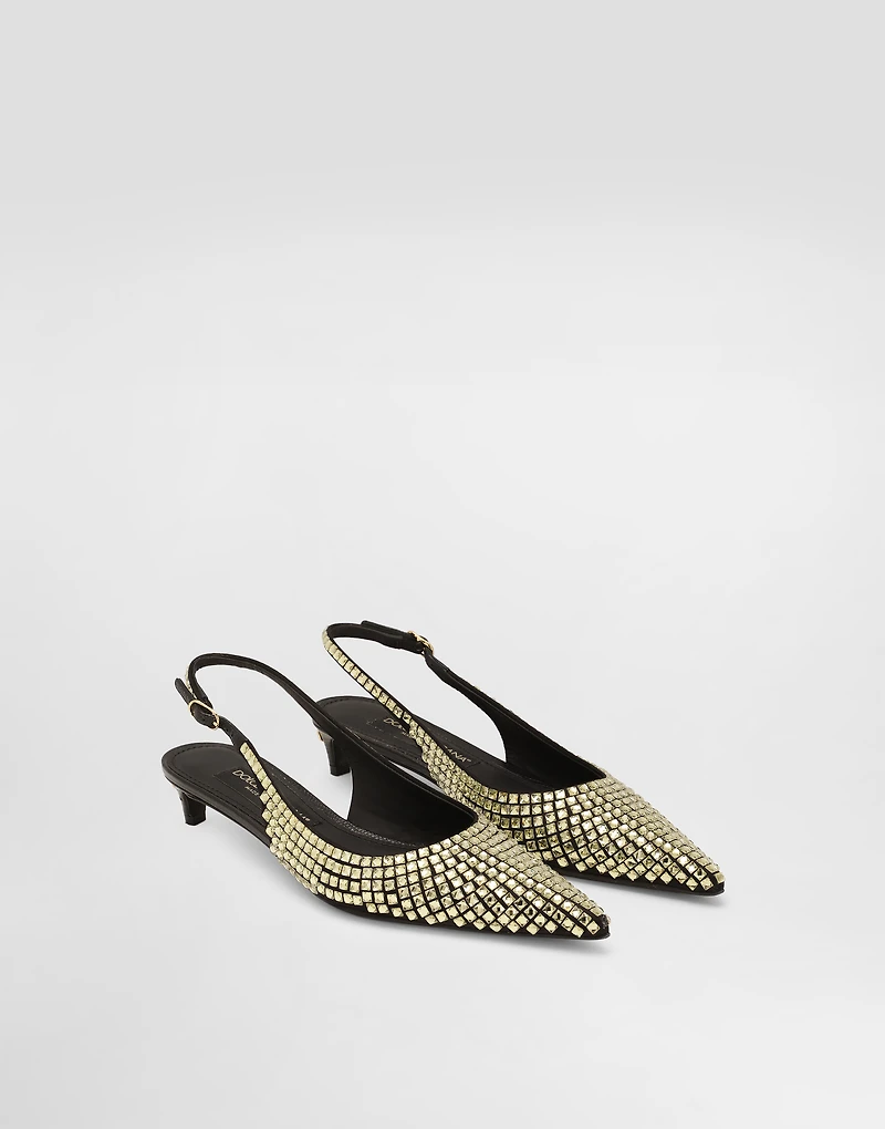 Calfskin slingbacks